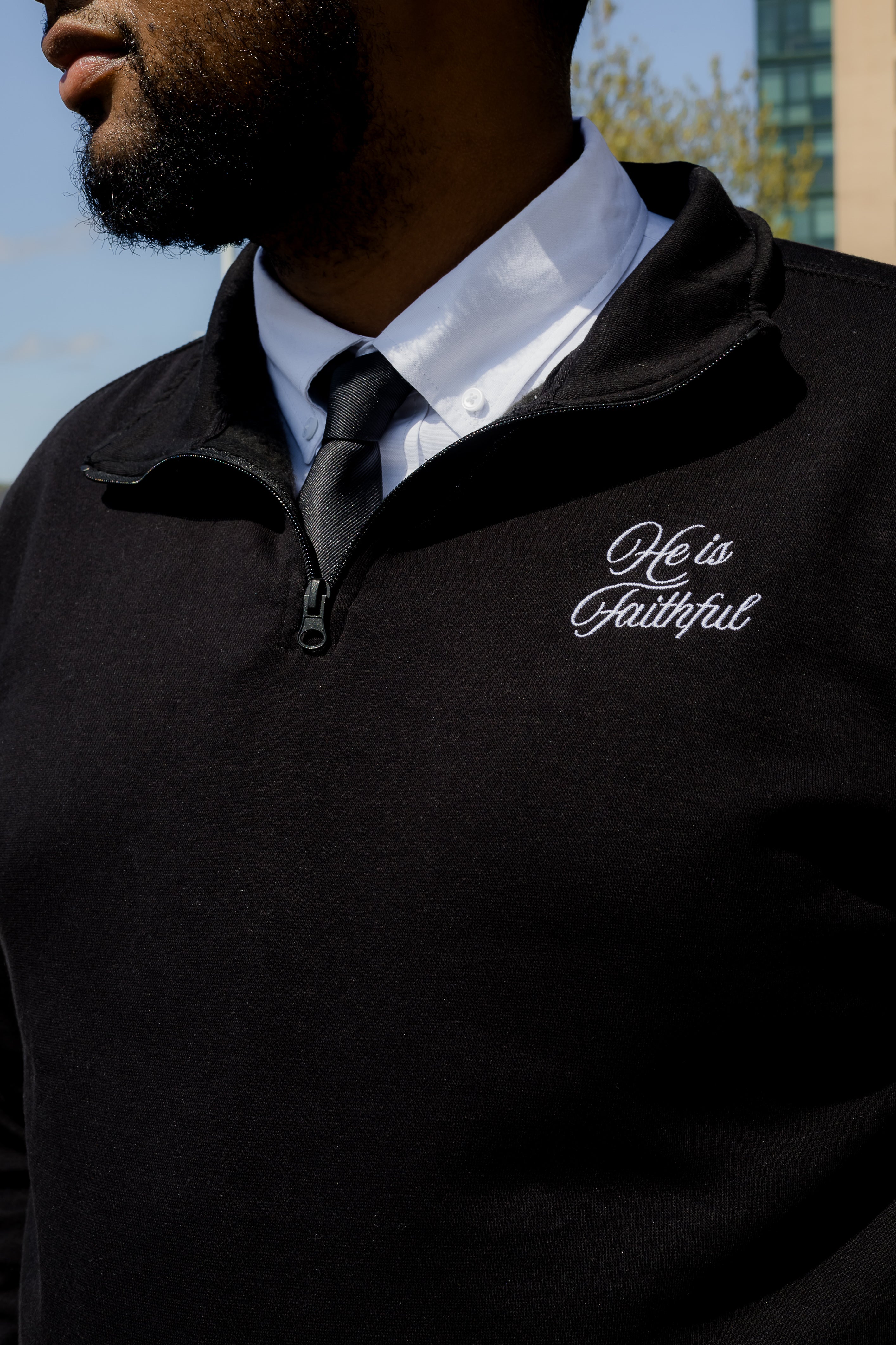 He Is Faithful Quarter Zip