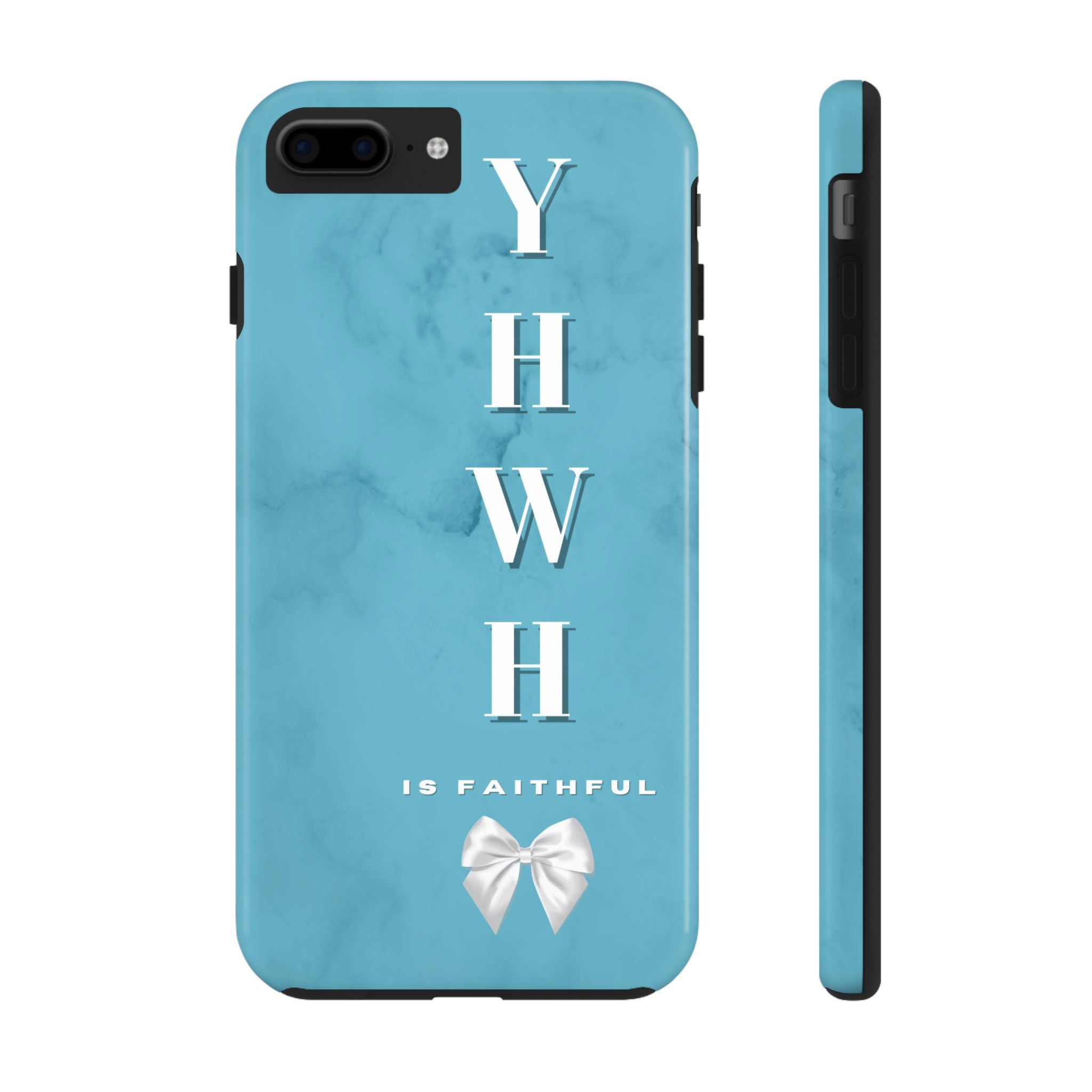 The Turquoise Yahweh is Faithful Phone Case (Non-MagSafe)