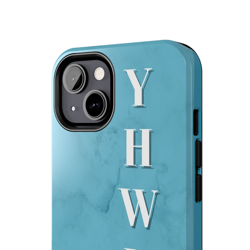 The Turquoise Yahweh is Faithful Phone Case (Non-MagSafe)