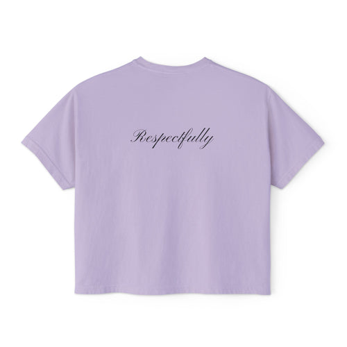 I Know the God I Serve – Women’s Oversized Cropped Boxy Tee