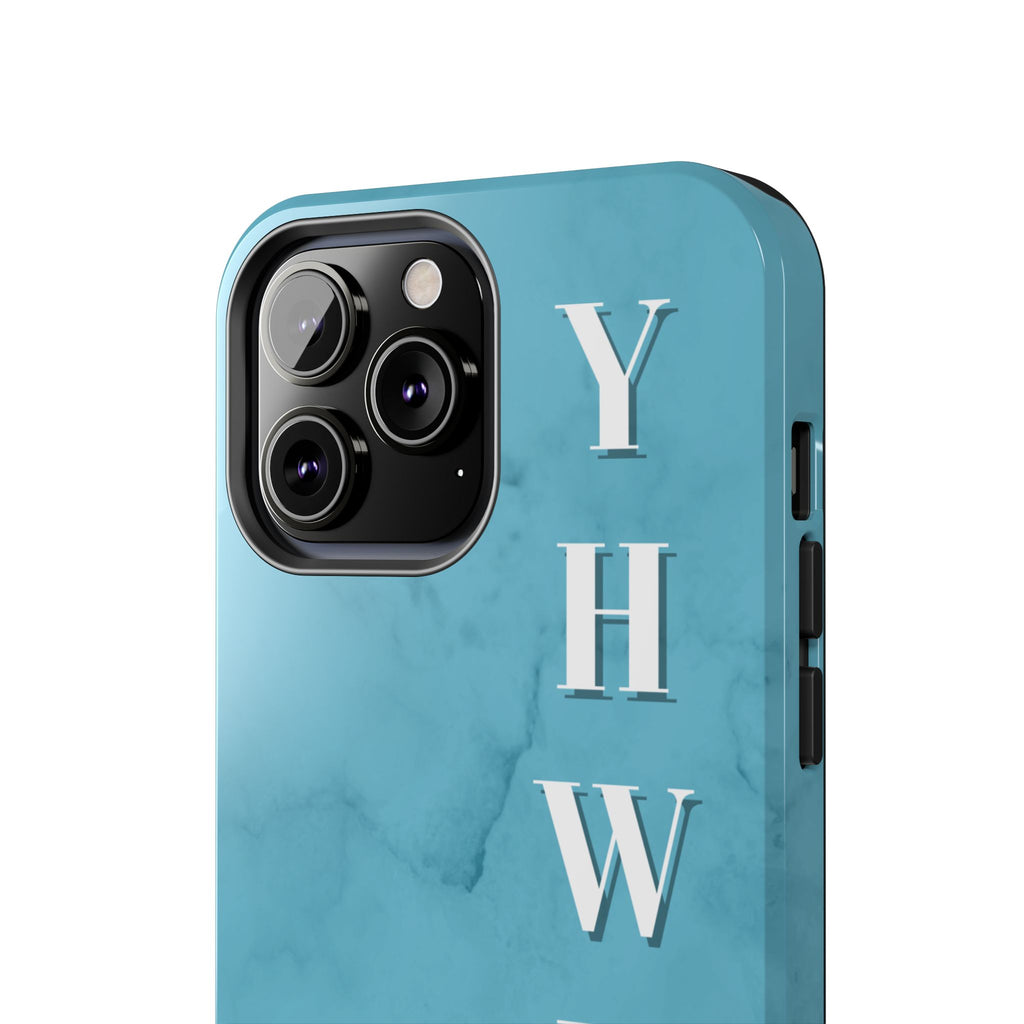The Turquoise Yahweh is Faithful Phone Case (Non-MagSafe)