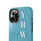 The Turquoise Yahweh is Faithful Phone Case (Non-MagSafe)