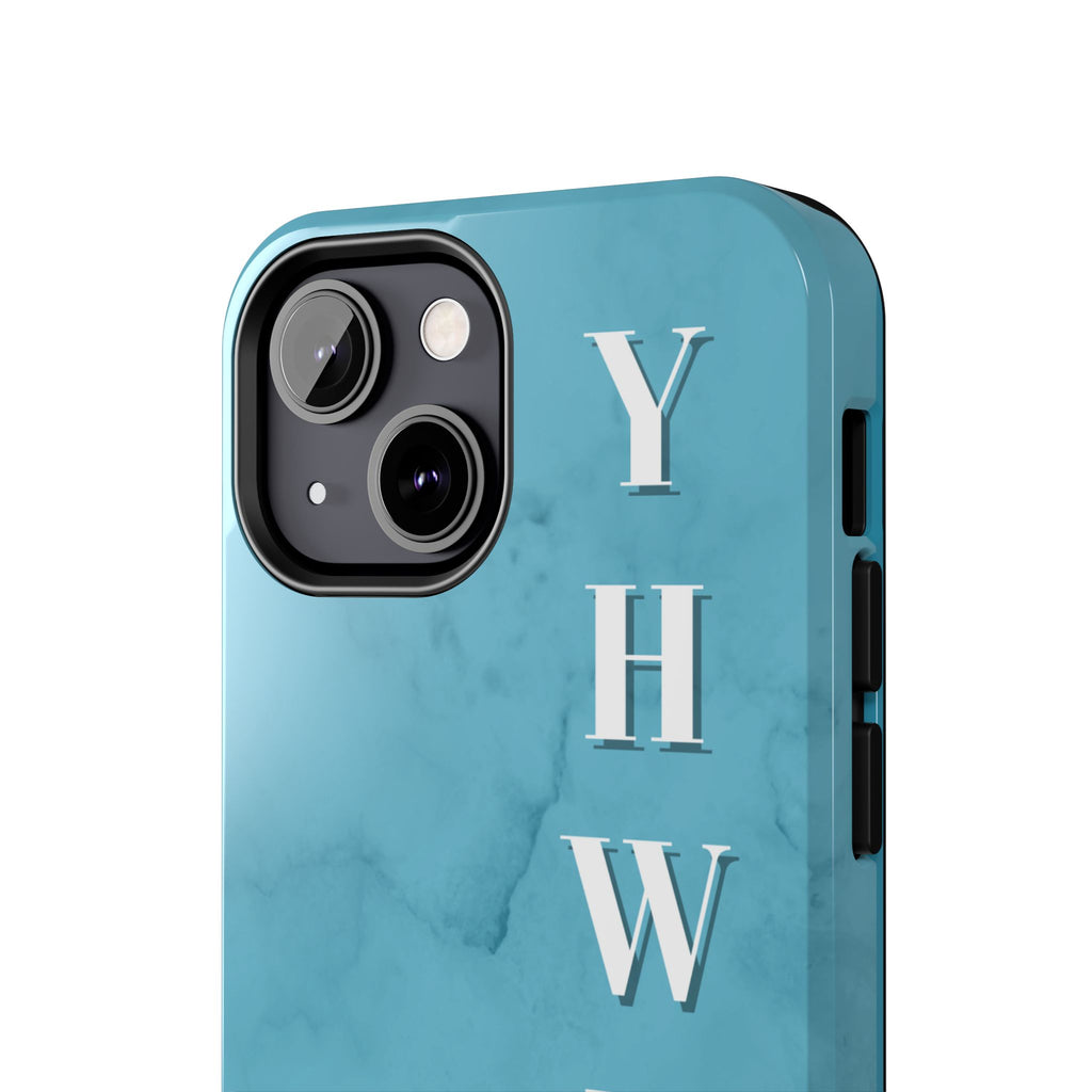 The Turquoise Yahweh is Faithful Phone Case (Non-MagSafe)