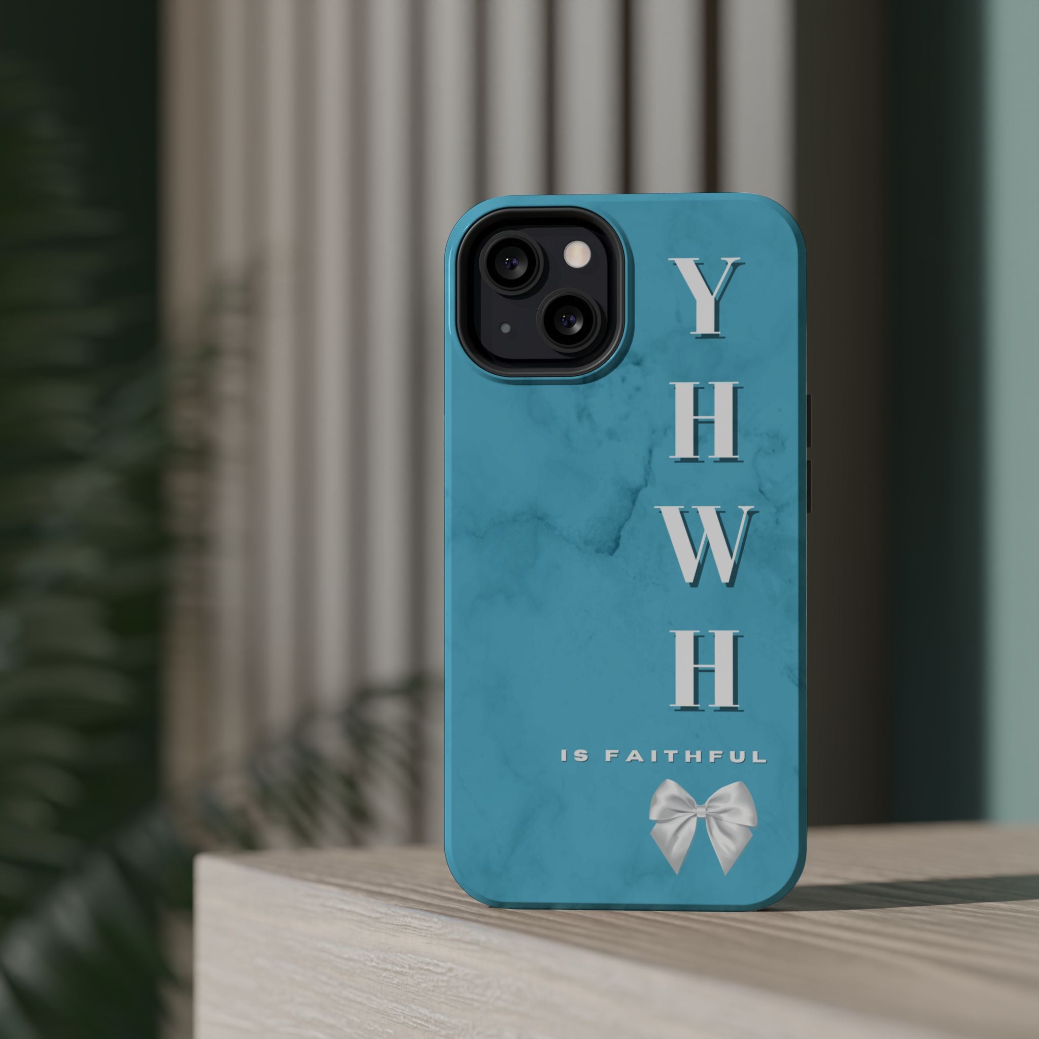 The Turquoise Yahweh is Faithful Phone Case (MagSafe)