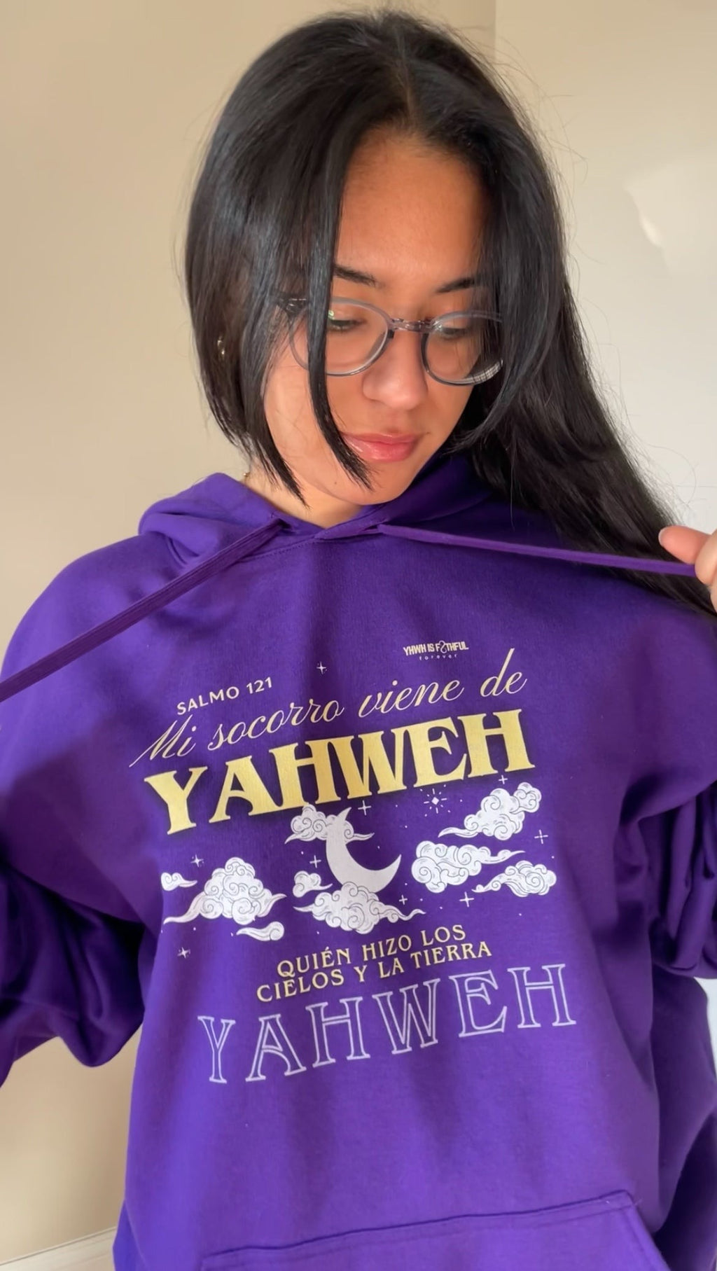 Mi Socorro Viene de Yahweh - Faith Hoodie