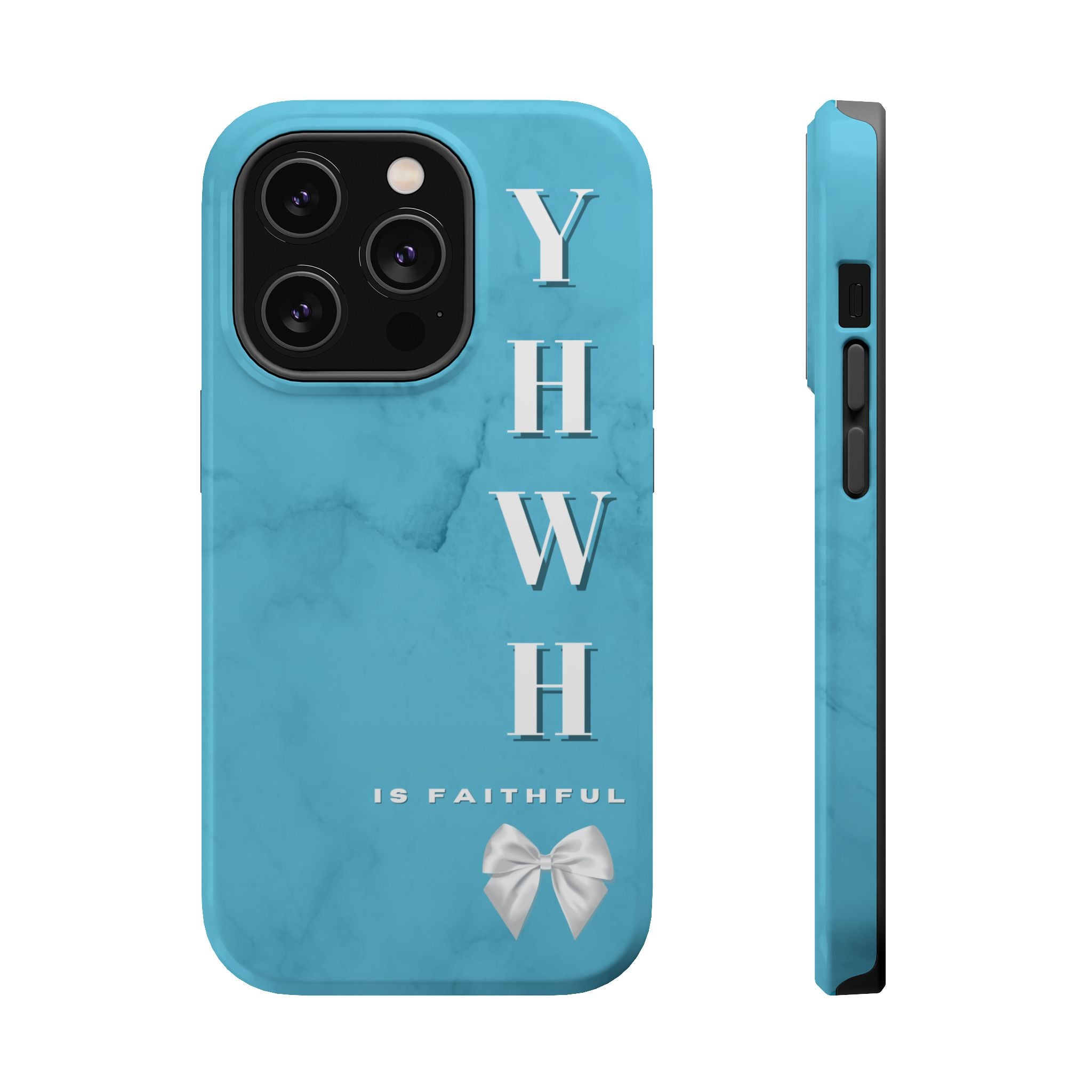The Turquoise Yahweh is Faithful Phone Case (MagSafe)