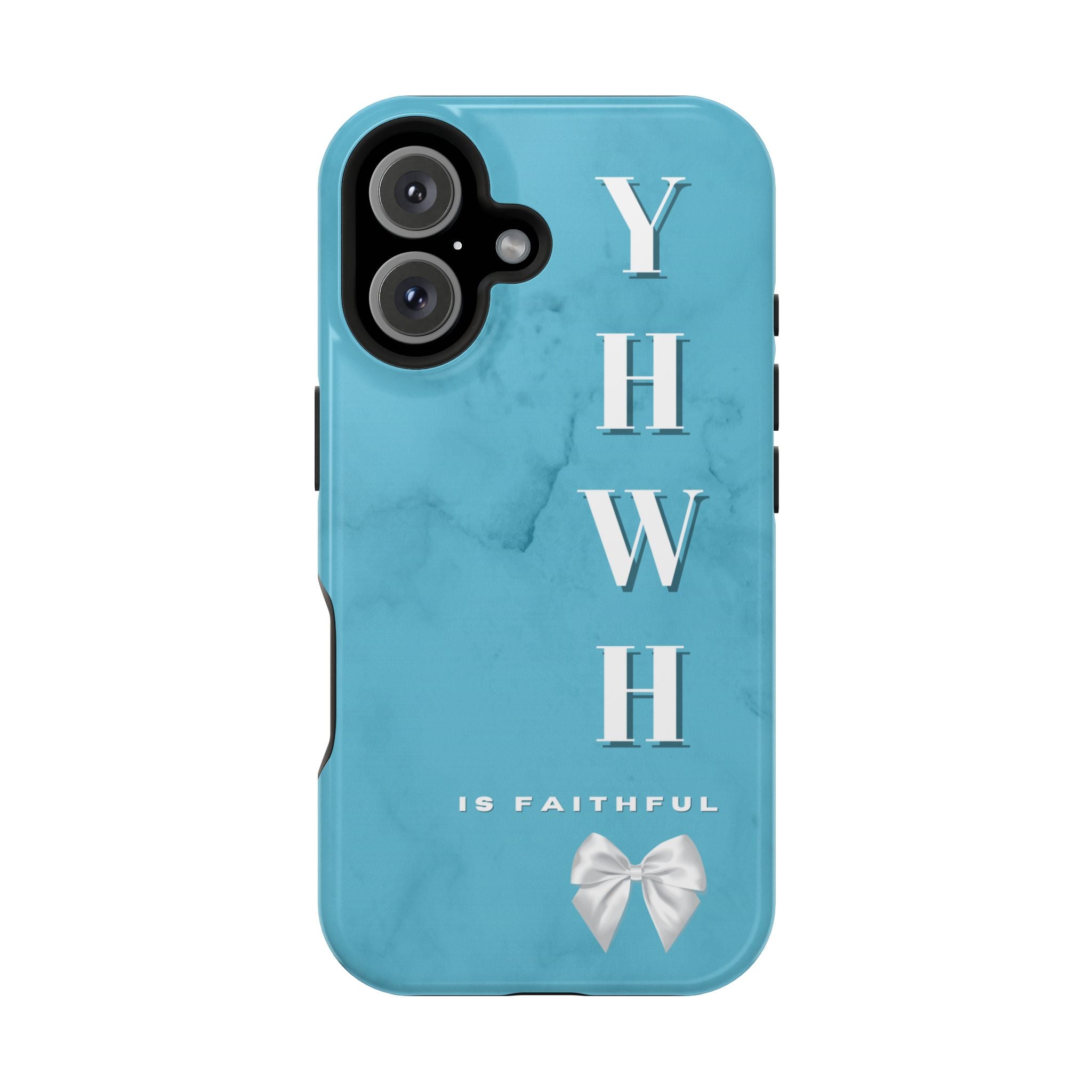 The Turquoise Yahweh is Faithful Phone Case (MagSafe)