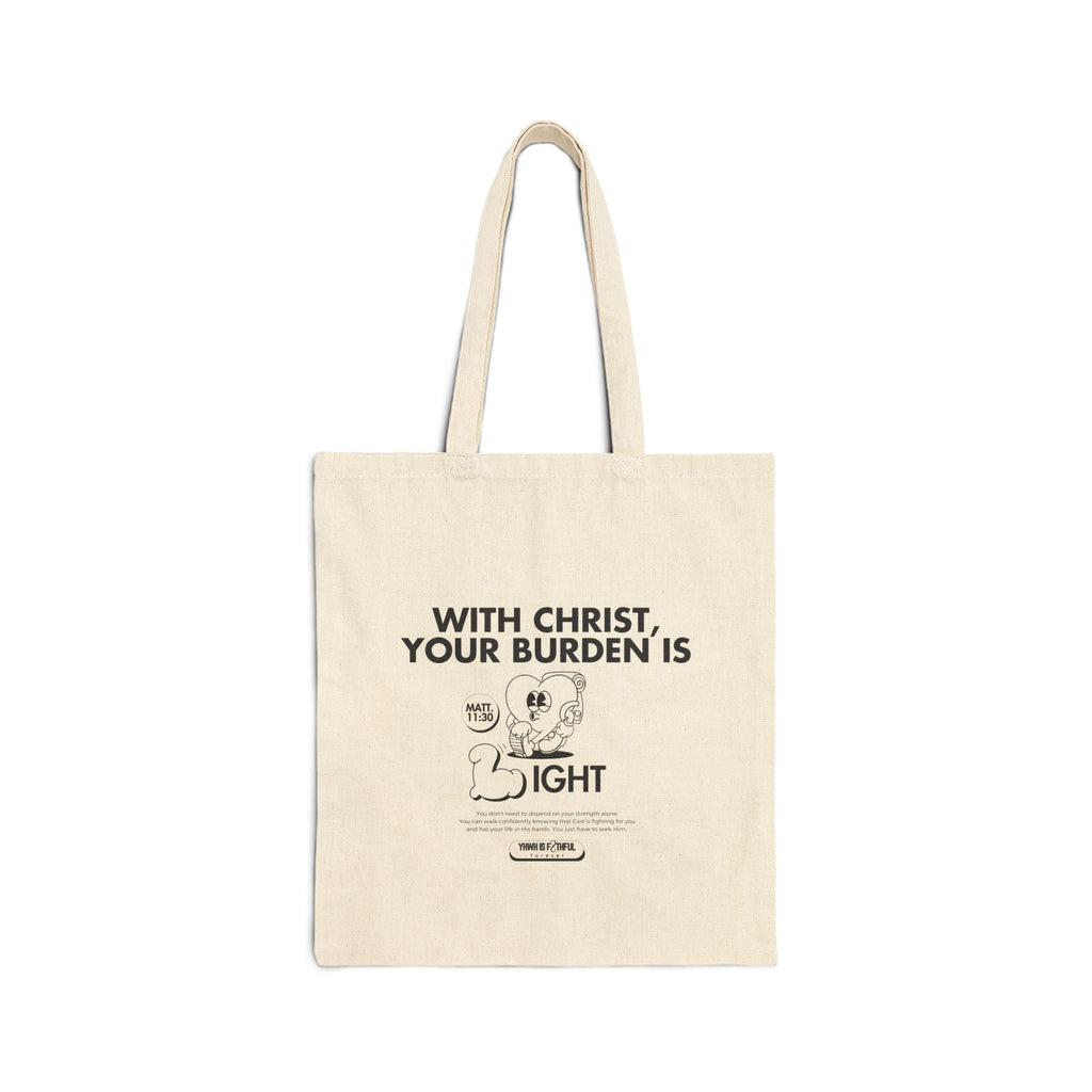 Tote Bag – With Christ, Your Burden is Light