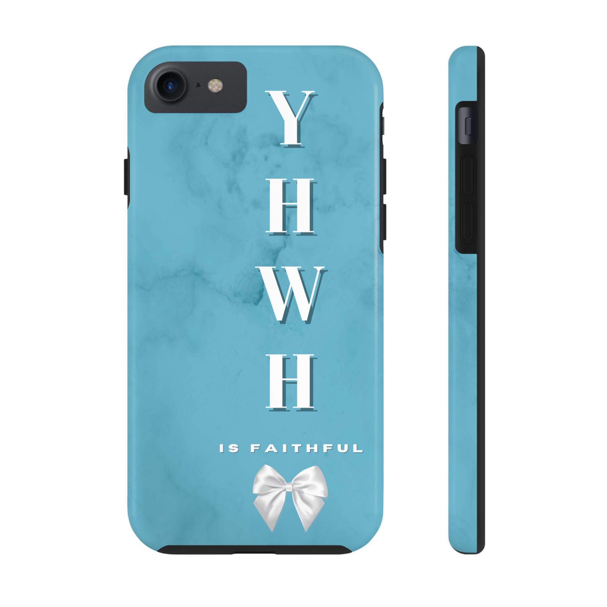 The Turquoise Yahweh is Faithful Phone Case (Non-MagSafe)