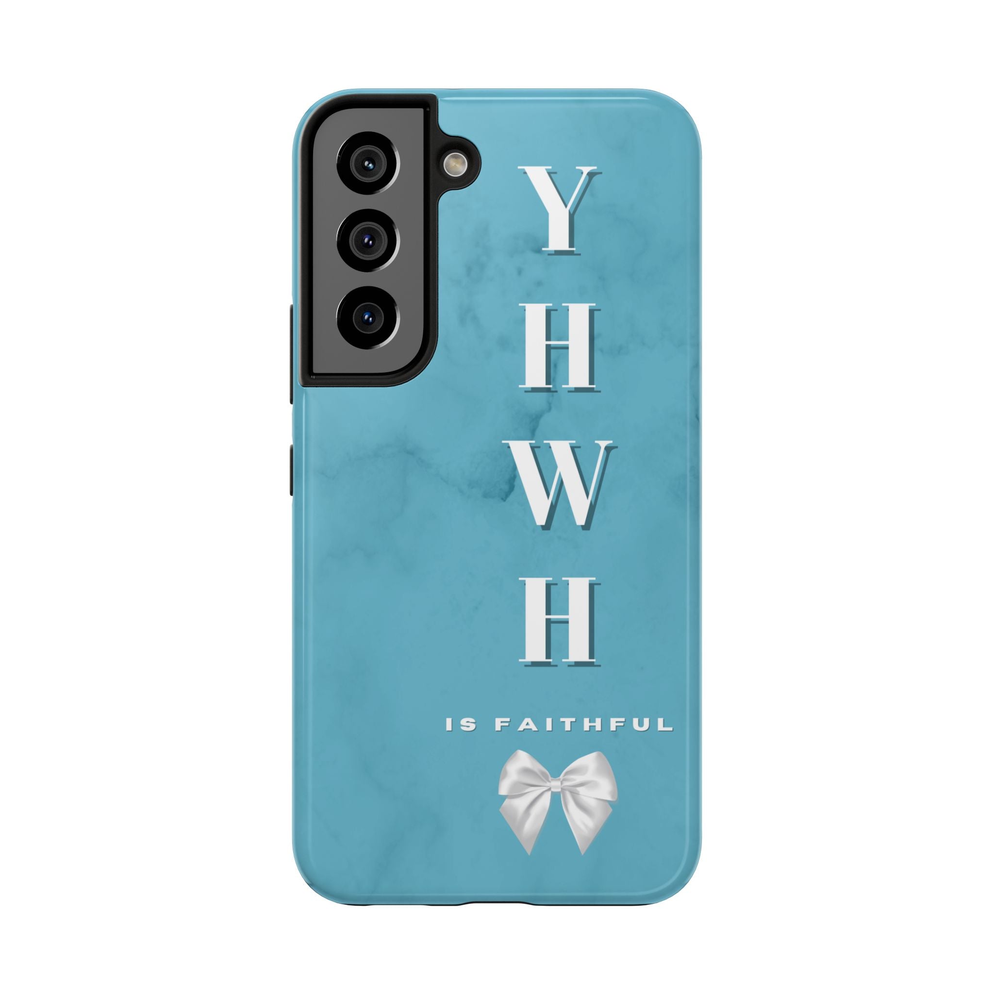 The Turquoise Yahweh is Faithful Phone Case (Non-MagSafe)