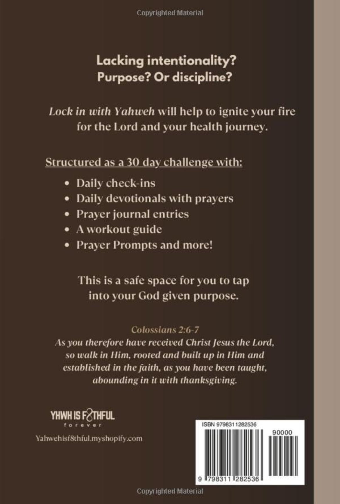 30 Day Journal: Lock in with Yahweh