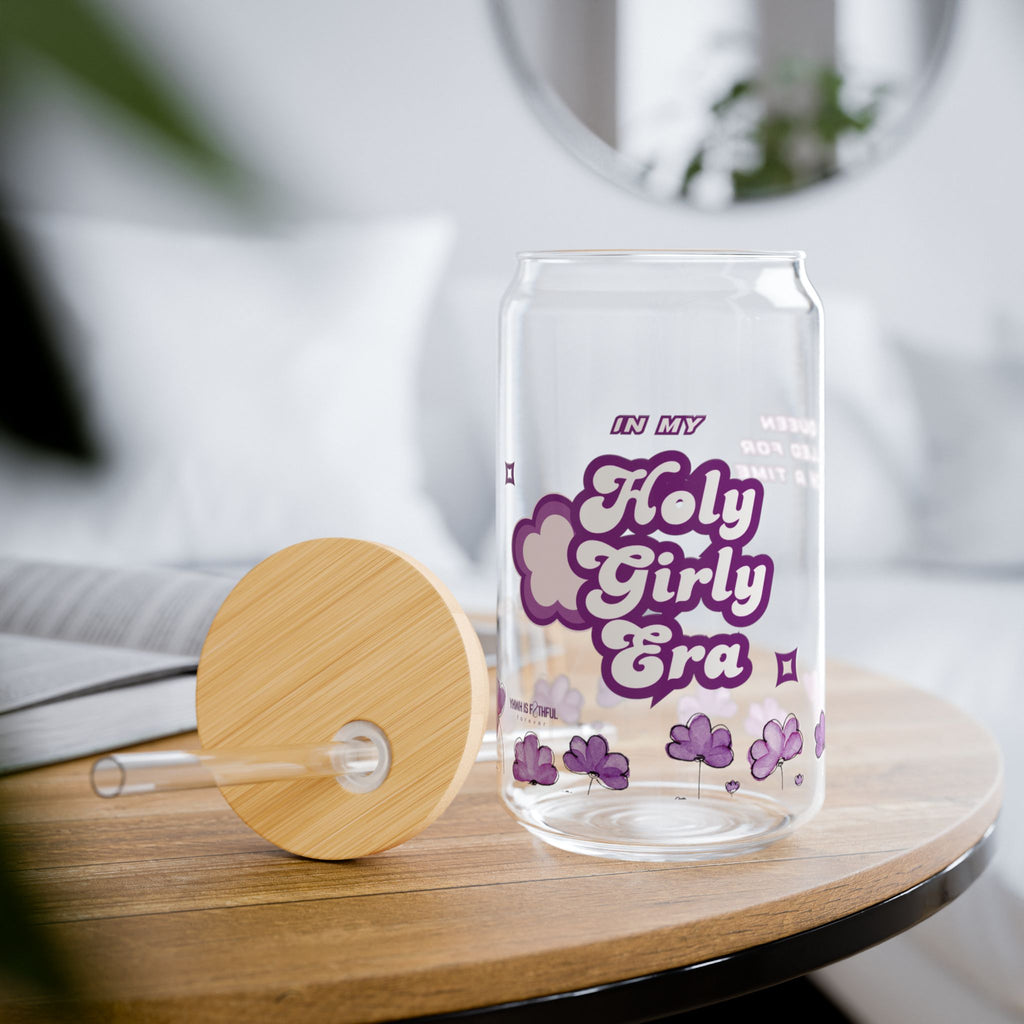 In My Holy Girly Era Sipper Glass – 16oz Glass Cup