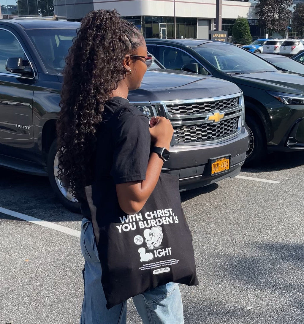 Tote Bag – With Christ, Your Burden is Light