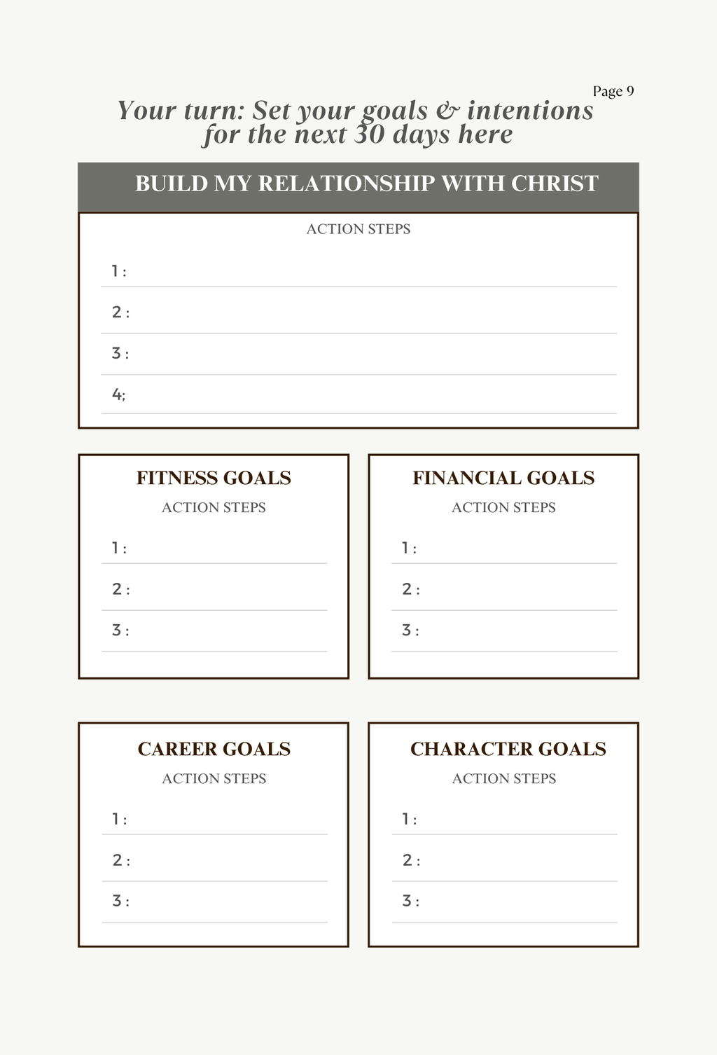 30 Day Journal: Lock in with Yahweh