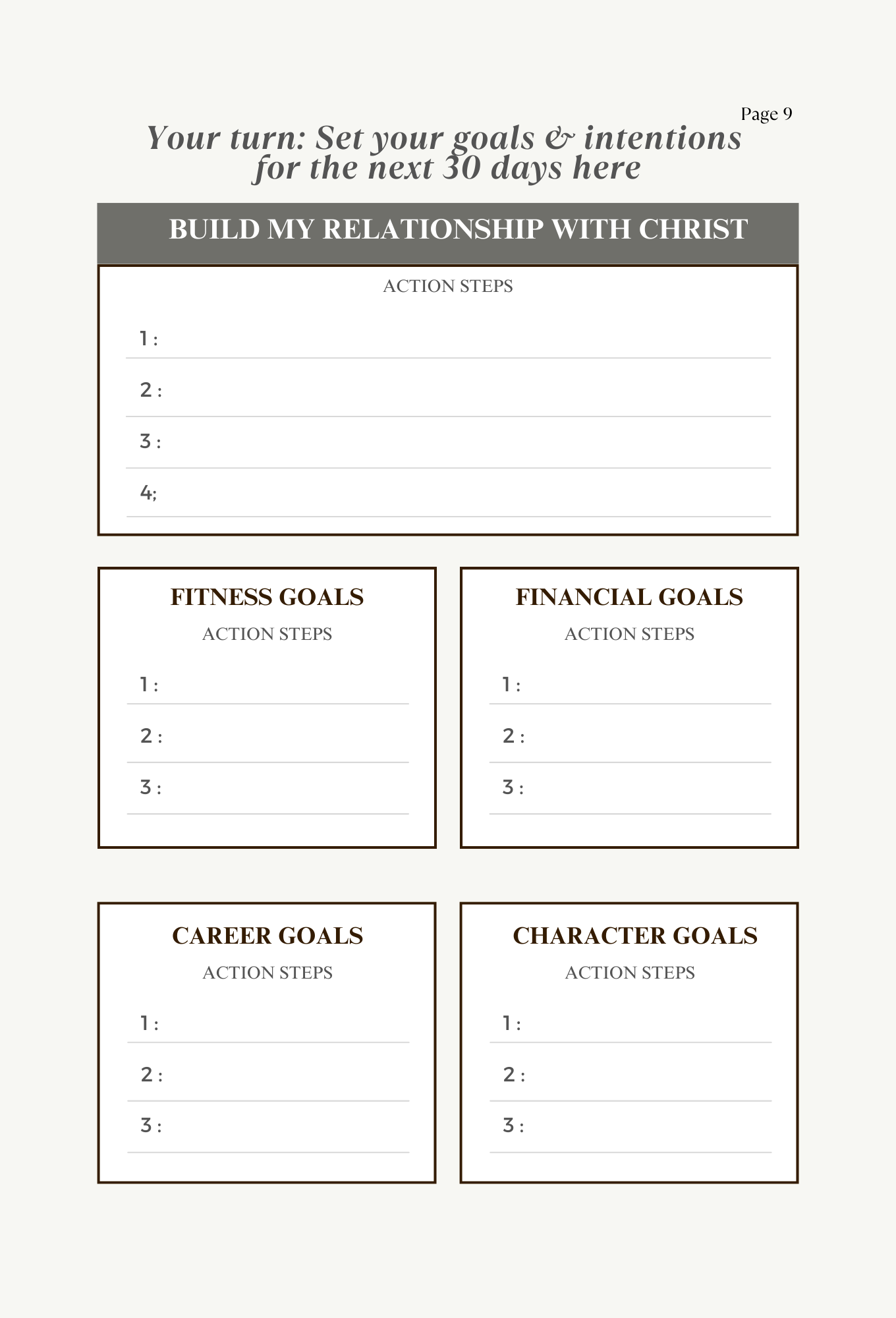 30 Day Journal: Lock in with Yahweh