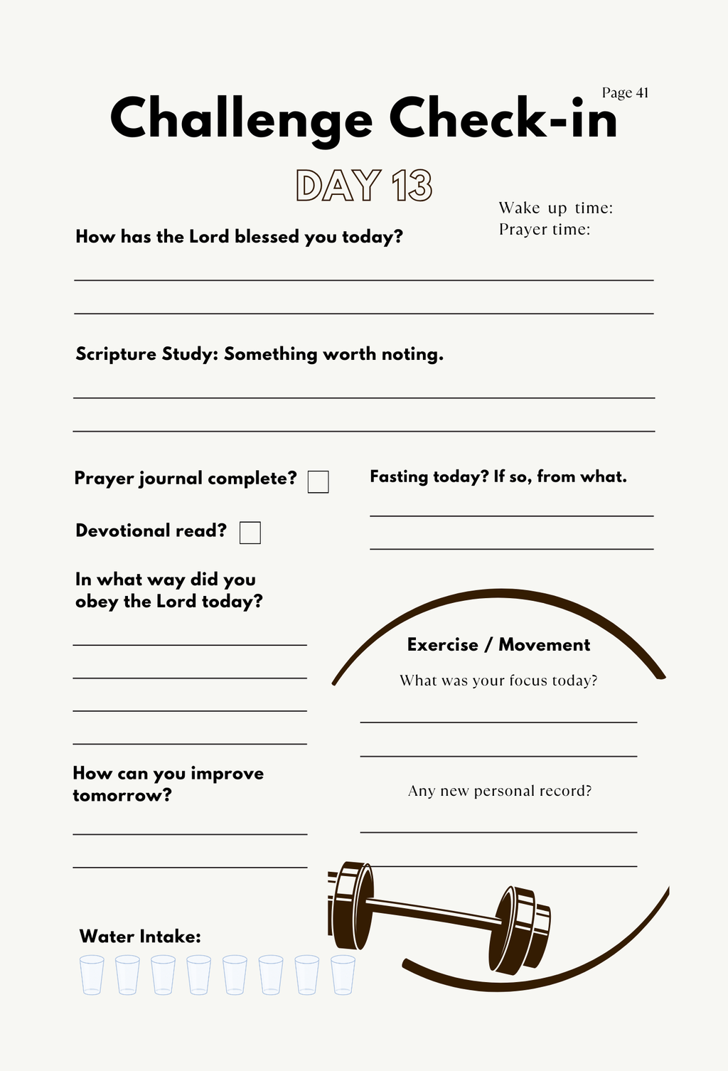 30 Day Journal: Lock in with Yahweh