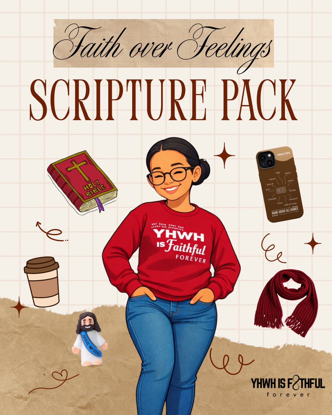 The Faith Over Feelings Scripture Pack - Downloadable PDF