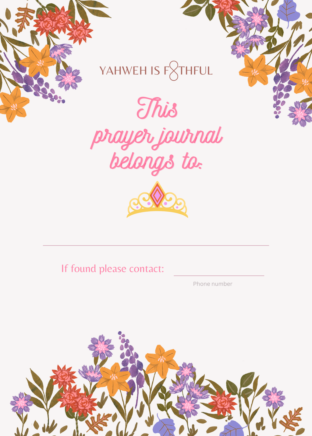 My Prayer Journal: Daughter of the Most High