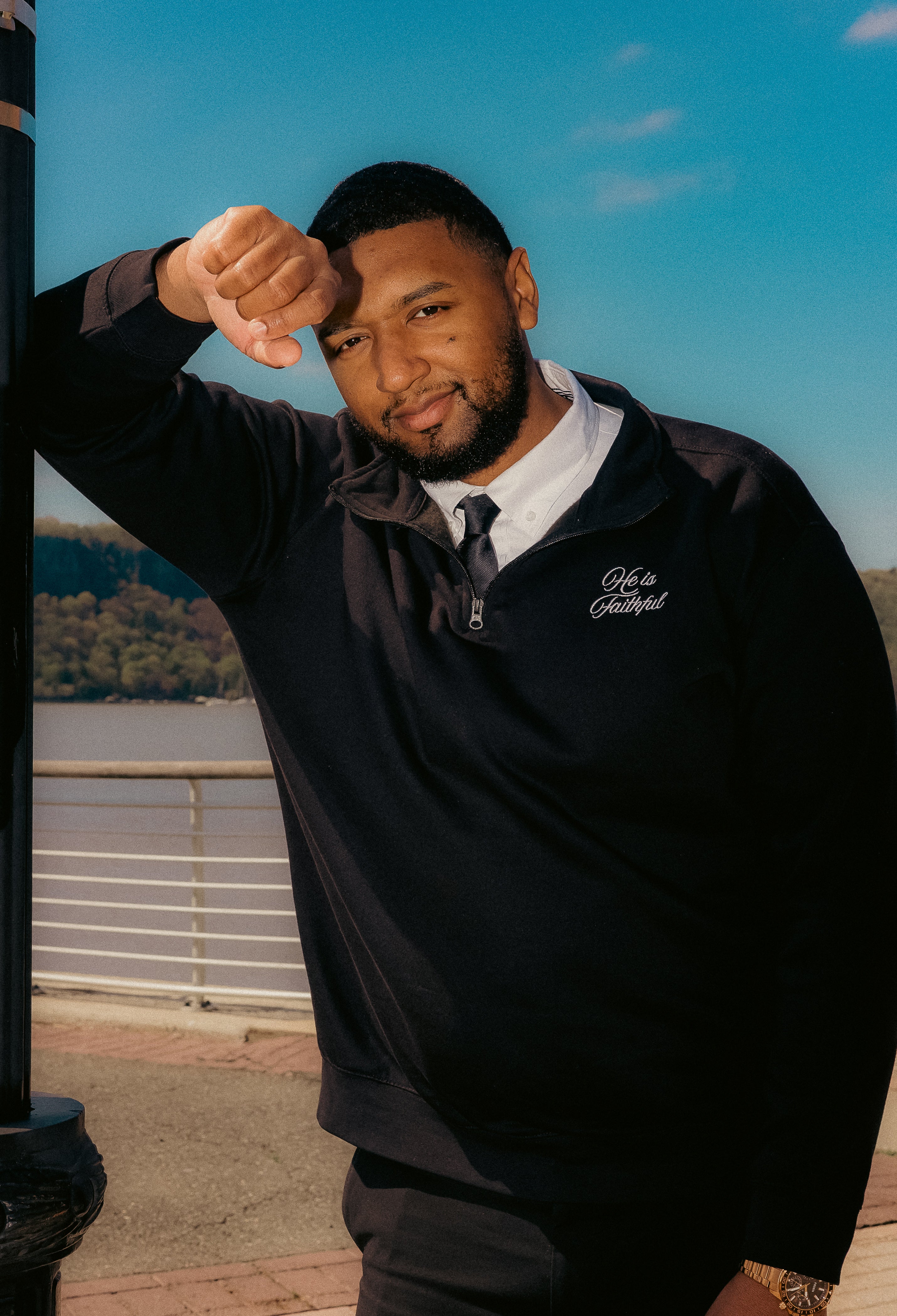 He Is Faithful Quarter Zip